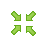 Arrow, contract, meeting point icon