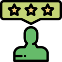 seo and web,people,stars,rate,customer,rating,testimonial,stick man ok 