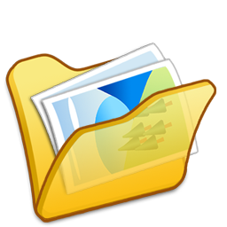 Folder, mypictures, yellow icon