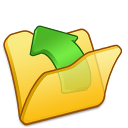 Folder, parent, yellow icon