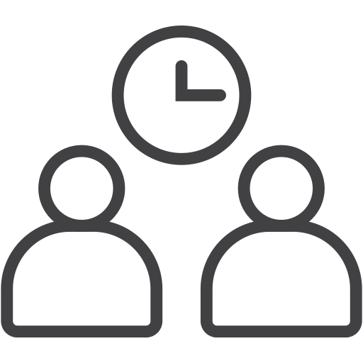 Appointment, clock, management, organization, time, user icon