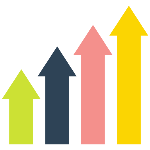 Bar, chart, financial, graph, graphic icon