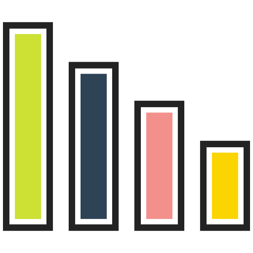 Bar, chart, financial, graph, graphic icon