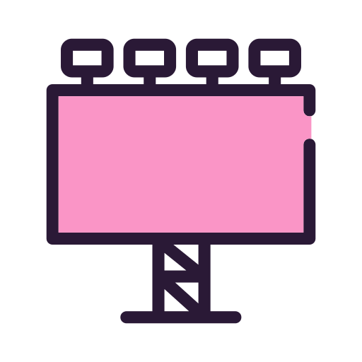 Baliho, poster, advertising, marketing, media5 icon