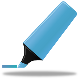 Blue, highlightmarker icon
