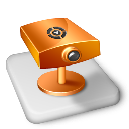 Surveillance, color, ms, powerpoint, projector icon