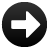 Round, arrow, right, next icon