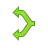 Arrow, left, split icon