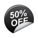 Sticker, 50off icon