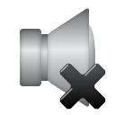 Speaker, mute icon