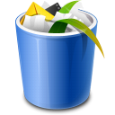 Full, recycle bin, trash icon