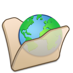 Beige, folder, internet icon