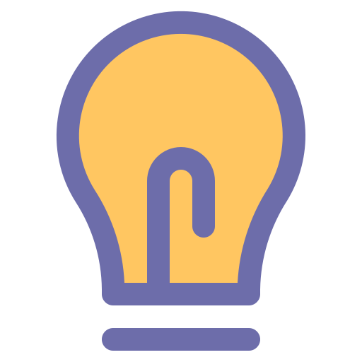 Idea, innovation, lamp, light icon