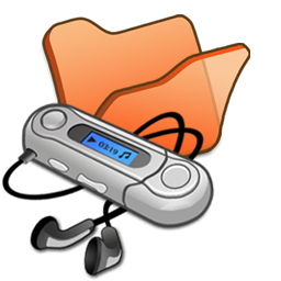 Folder, mymusic, orange icon