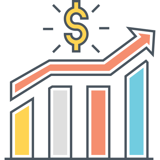Sales, analytics, statistics, flat business icon, diagram, graph, chart icon