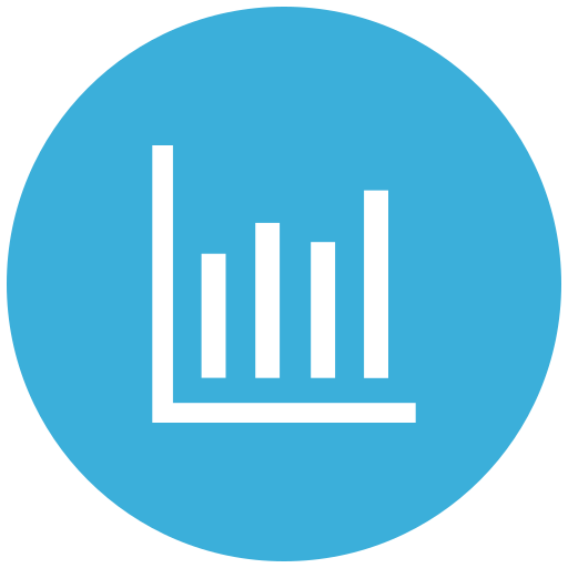 Analytics, bar chart, bar graph, report, statistics icon