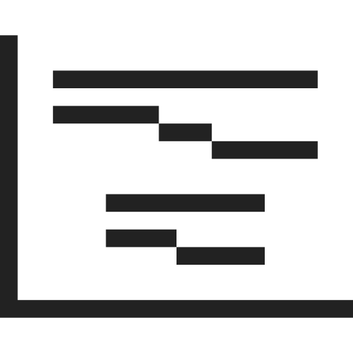 Analytics, chart, diagram, gantt, graph, statistics icon