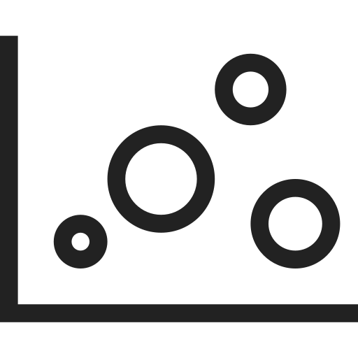 Analytics, bubble, chart, diagram, graph, statistics icon