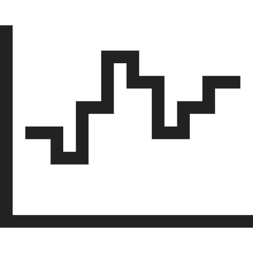 Analytics, chart, diagram, graph, statistics, waterfall icon