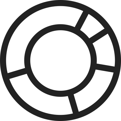 Analytics, chart, diagram, dognut, graph, statistics icon