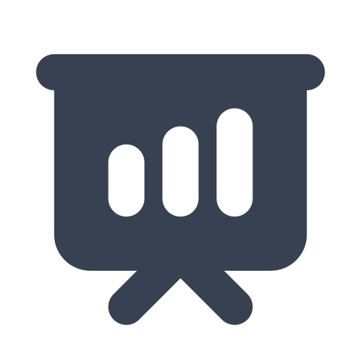 Bar, chart, presentation icon
