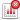 Graph, bar, delete icon