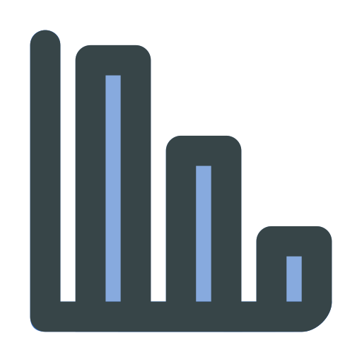 Chart, diagram, down, dropdown, loss, statistics icon