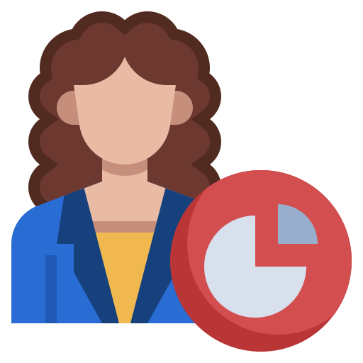 Graph, user, chart, statistics, business, and, finance icon