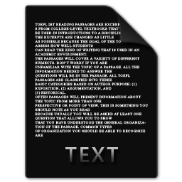 Text, file icon