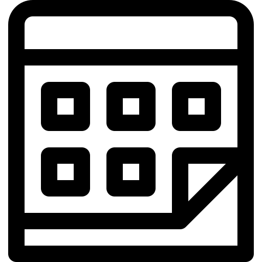 Ui, essential, app, calendar icon