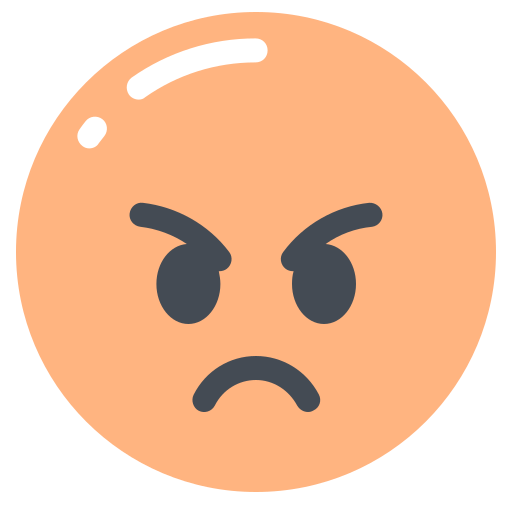 Angry, face icon