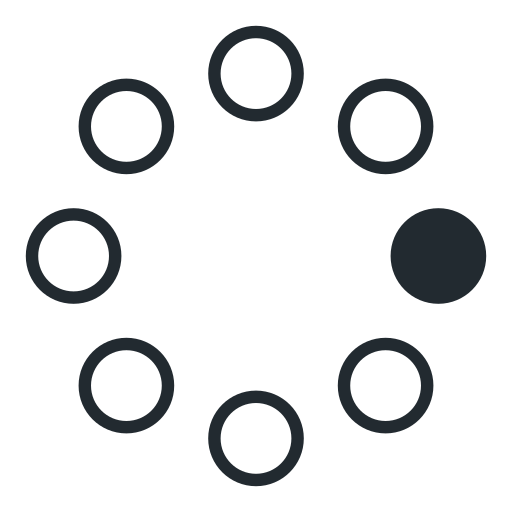 Circle, dot, spinner icon