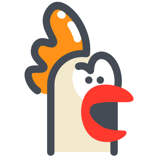 Cock, emoji, freak, scream icon