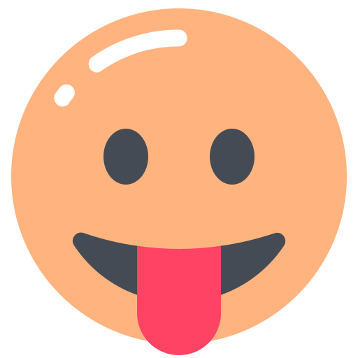 Face, tongue, with icon