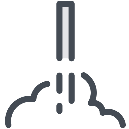 Spacex, shot, falcon, start icon