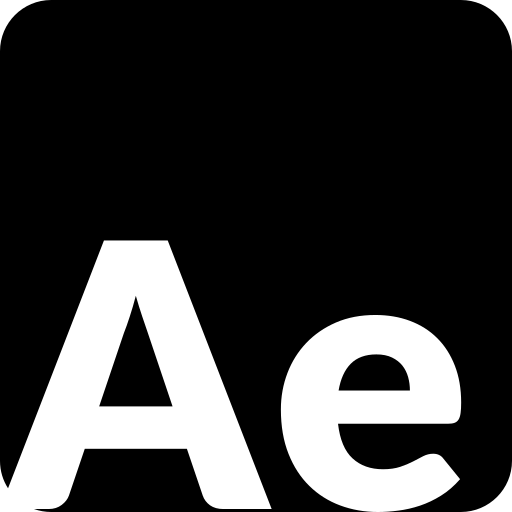 Adobe, ae, aftereffect, vector icon