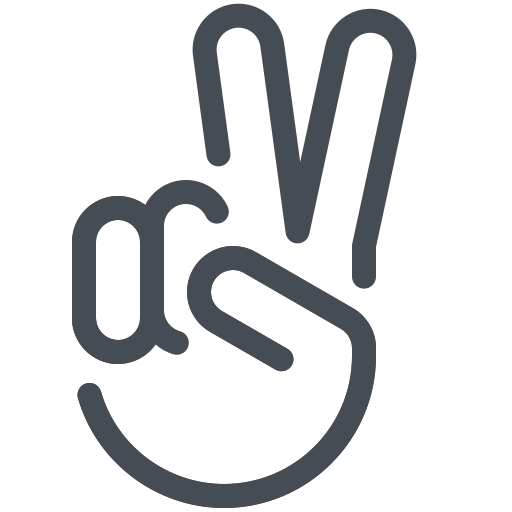 Peace, hand, fingers icon
