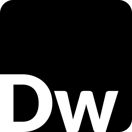 Adobe, dreamwheaver, dw, vector icon