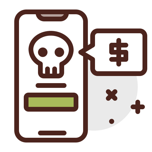 App, lie, bribe icon