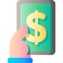 money,business and finance,bill,dollar,currency,smartphone,income,mobile banking,mobile payment,receive money