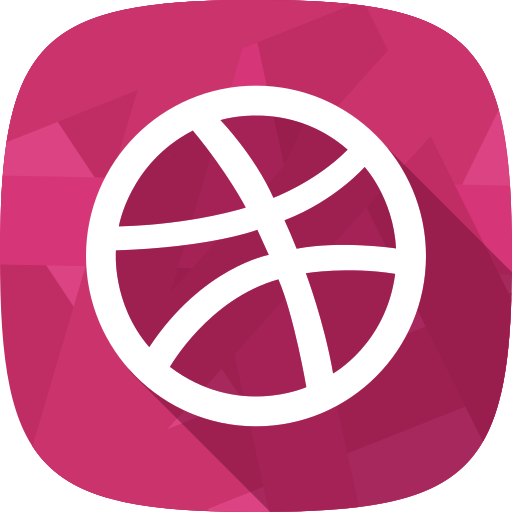 Portfolio, dribbble, social network icon