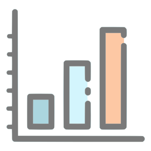 Bar, increasing, chart, graph, analytics, statistics icon
