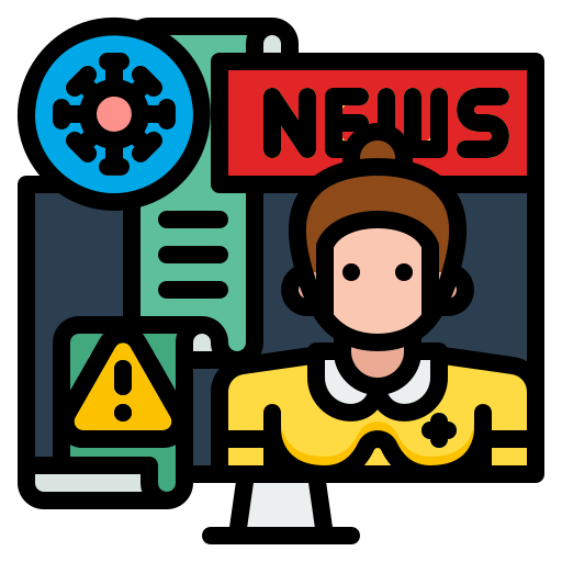 Breaking, headline, news, online, report, update icon