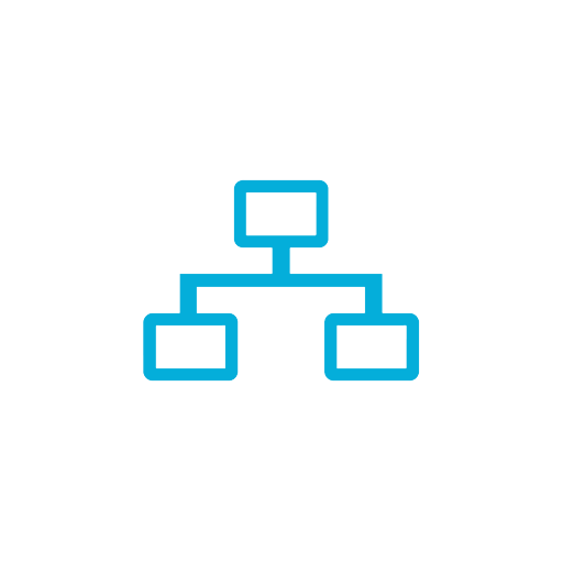 Leadership chart, chart, hierachy, family tree icon