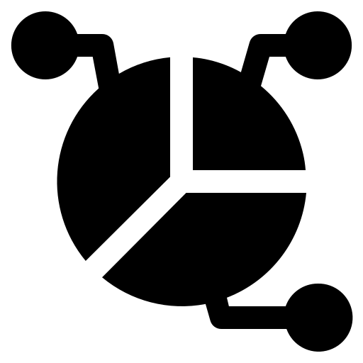 Chart, diagram, graph, infographic, pie icon