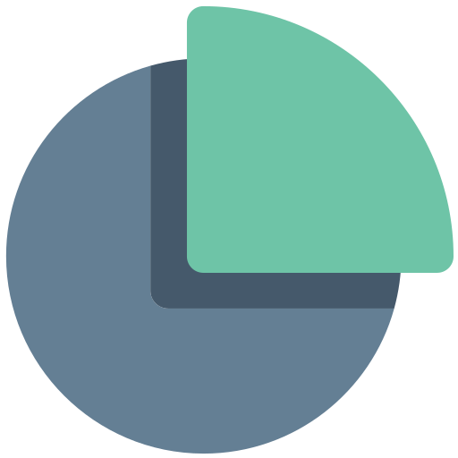 General, graph, office, overview, part, pie chart, portion icon