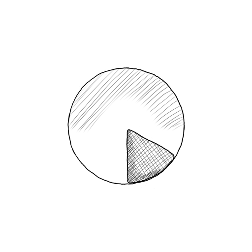 Chart, extra, pie, s, sketch icon