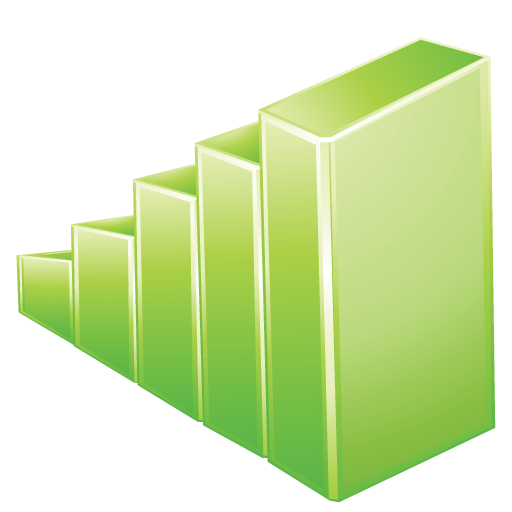 Graph, green icon