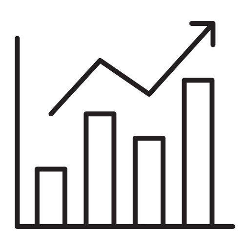 Consultation, profit, garph, success, graph icon