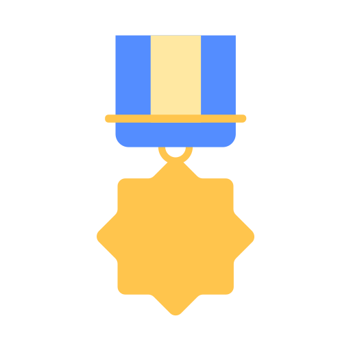 Medal, sherif, badge, achievement, success, business, office icon